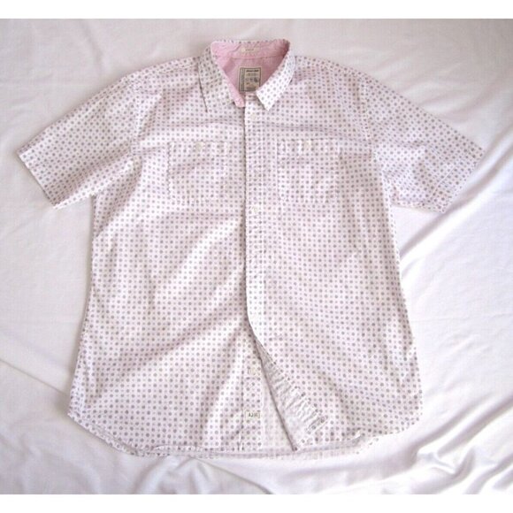 Men Alexander Julian Geometric Pattern Cotton Short Sleeve Shirt Sz XXL (MT252) - Picture 1 of 10